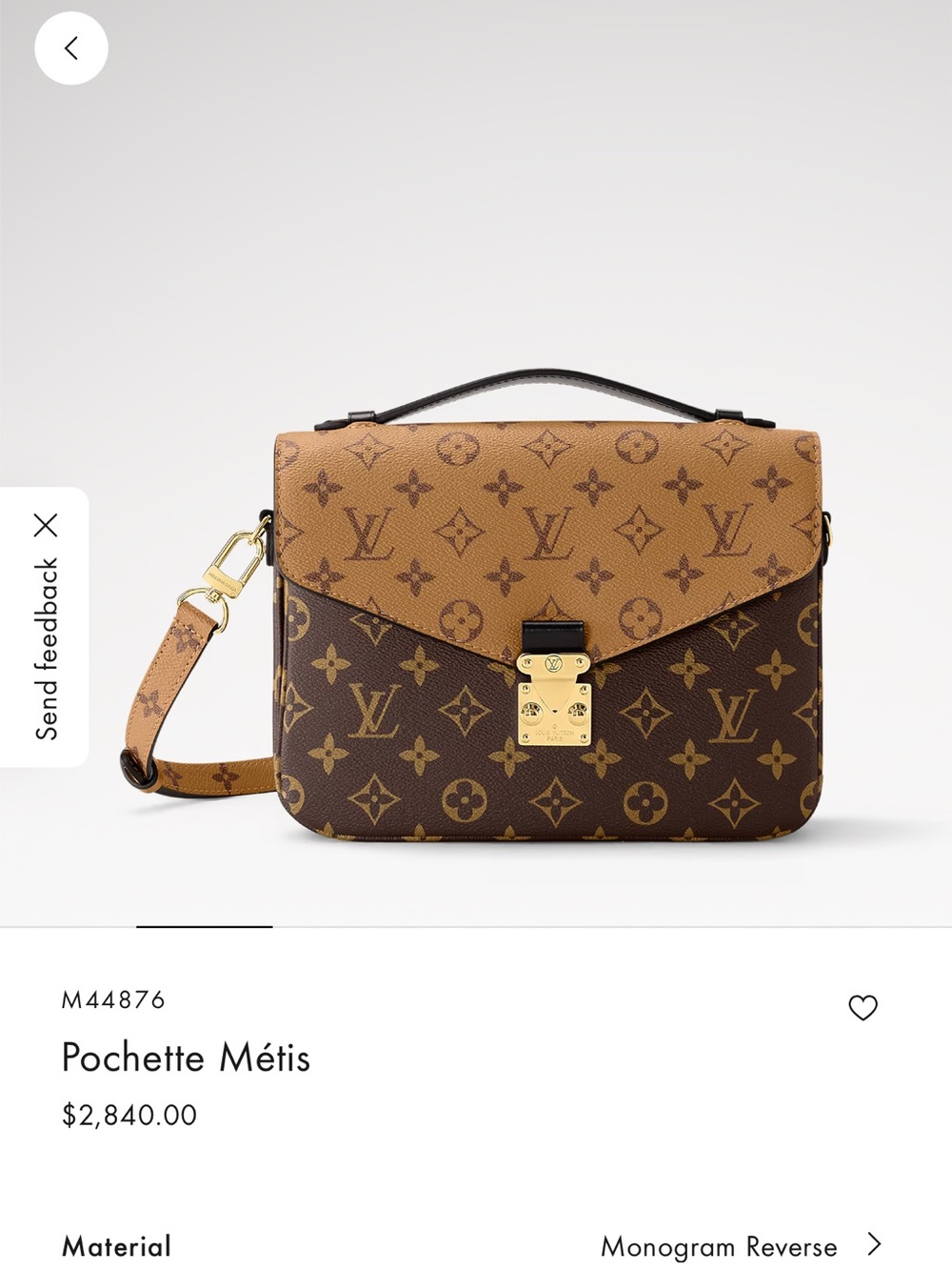 Louis Vuitton Monogram Reverse Pochette Métis Crossbody - Brown/Tan